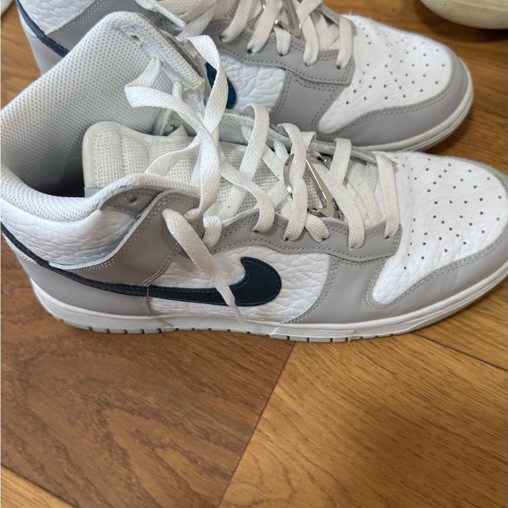 Nike White and Gray Athletic Shoes